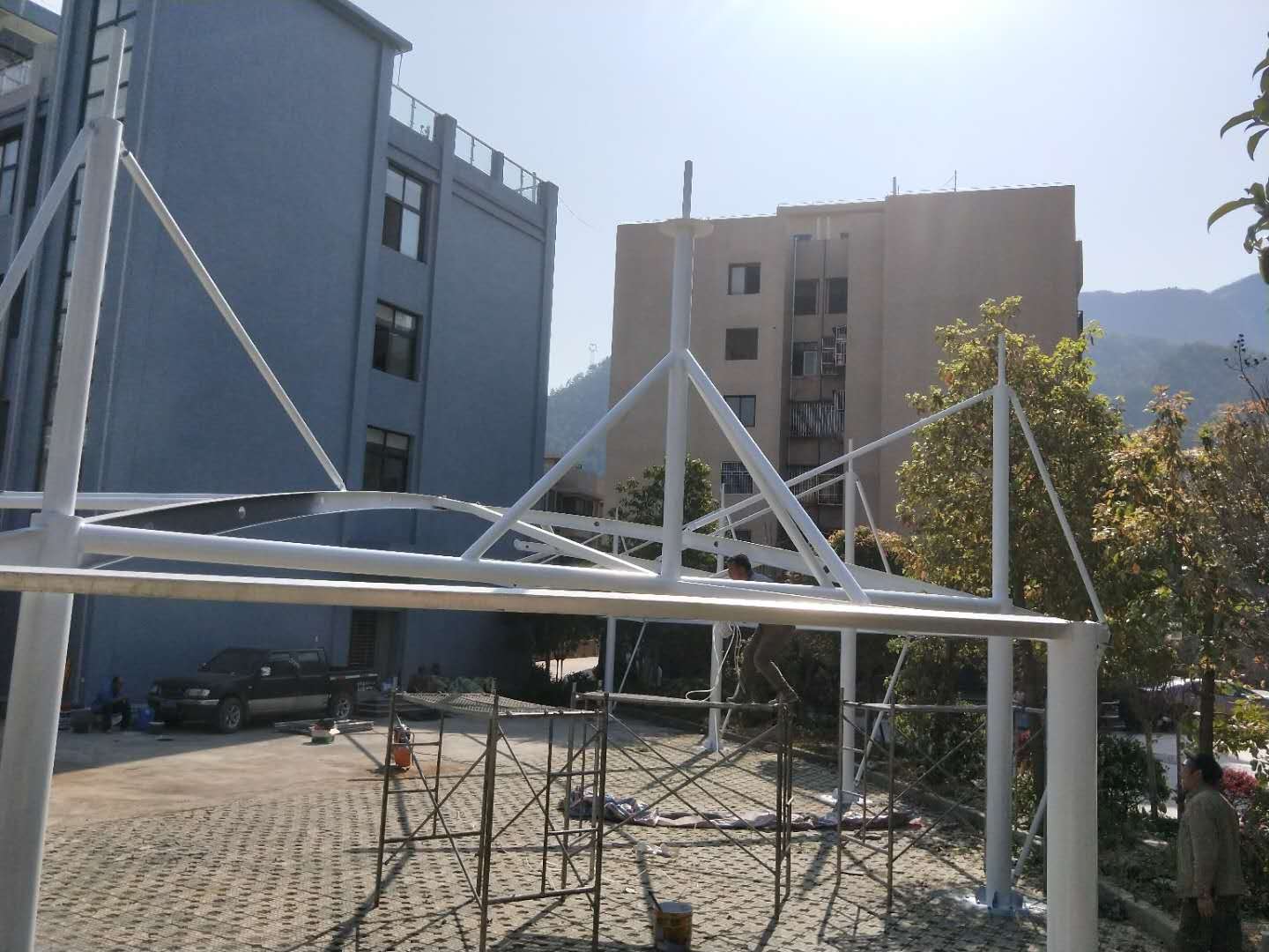 四川膜結構工程現(xiàn)場